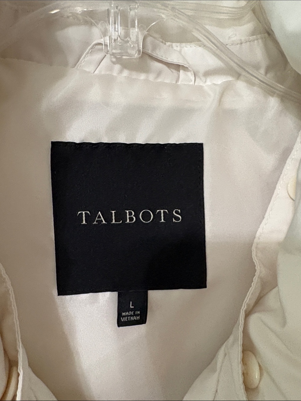*Talbots Fur Collar Winter White Chevron Quilted Puffer Down Zipper Vest Layers - Picture 7 of 16